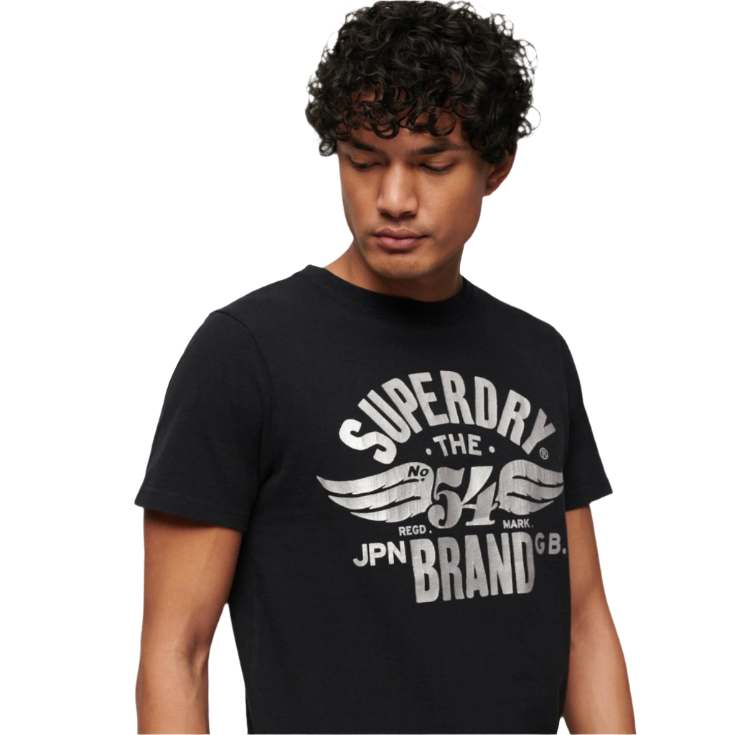 Nero Black Marl Reworked Classics Graphic T-Shirt