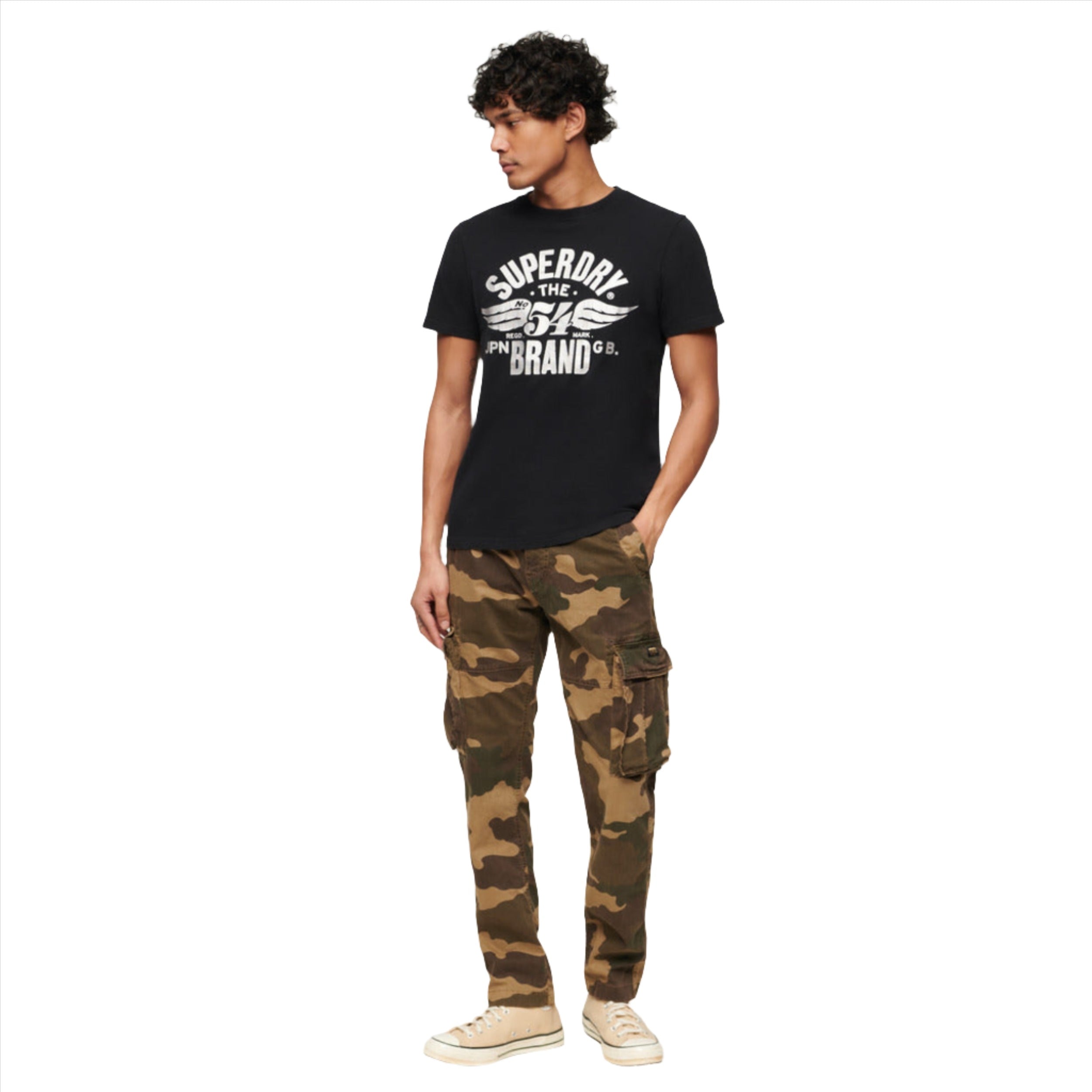 Nero Black Marl Reworked Classics Graphic T-Shirt