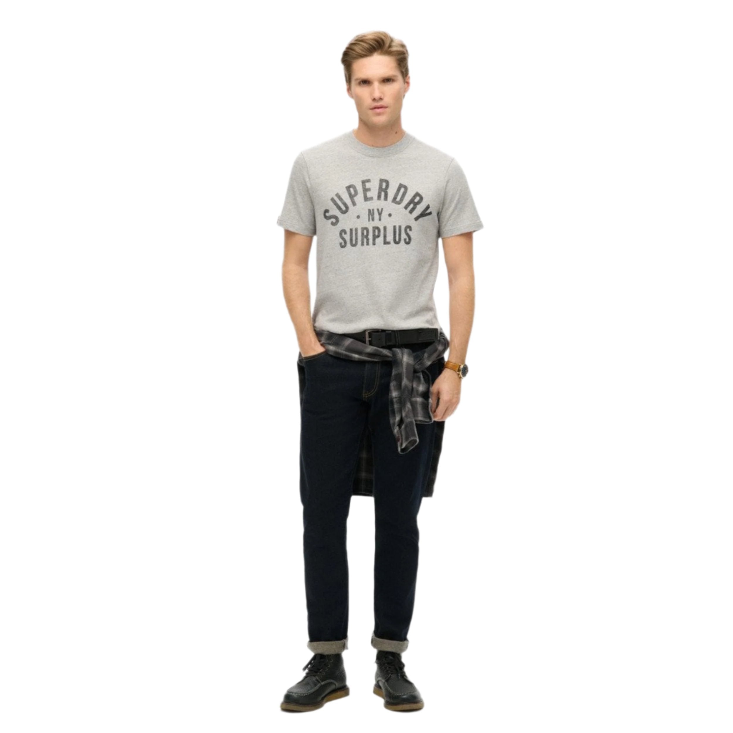 Surplus Dark Grey Grindle Surplus Graphic T-Shirt