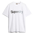 Brilliant White Core Logo Fade Loose T-Shirt