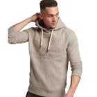 Pastel Beige Snowy Vintage Logo Hoodie