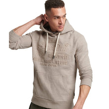 Pastel Beige Snowy Vintage Logo Hoodie