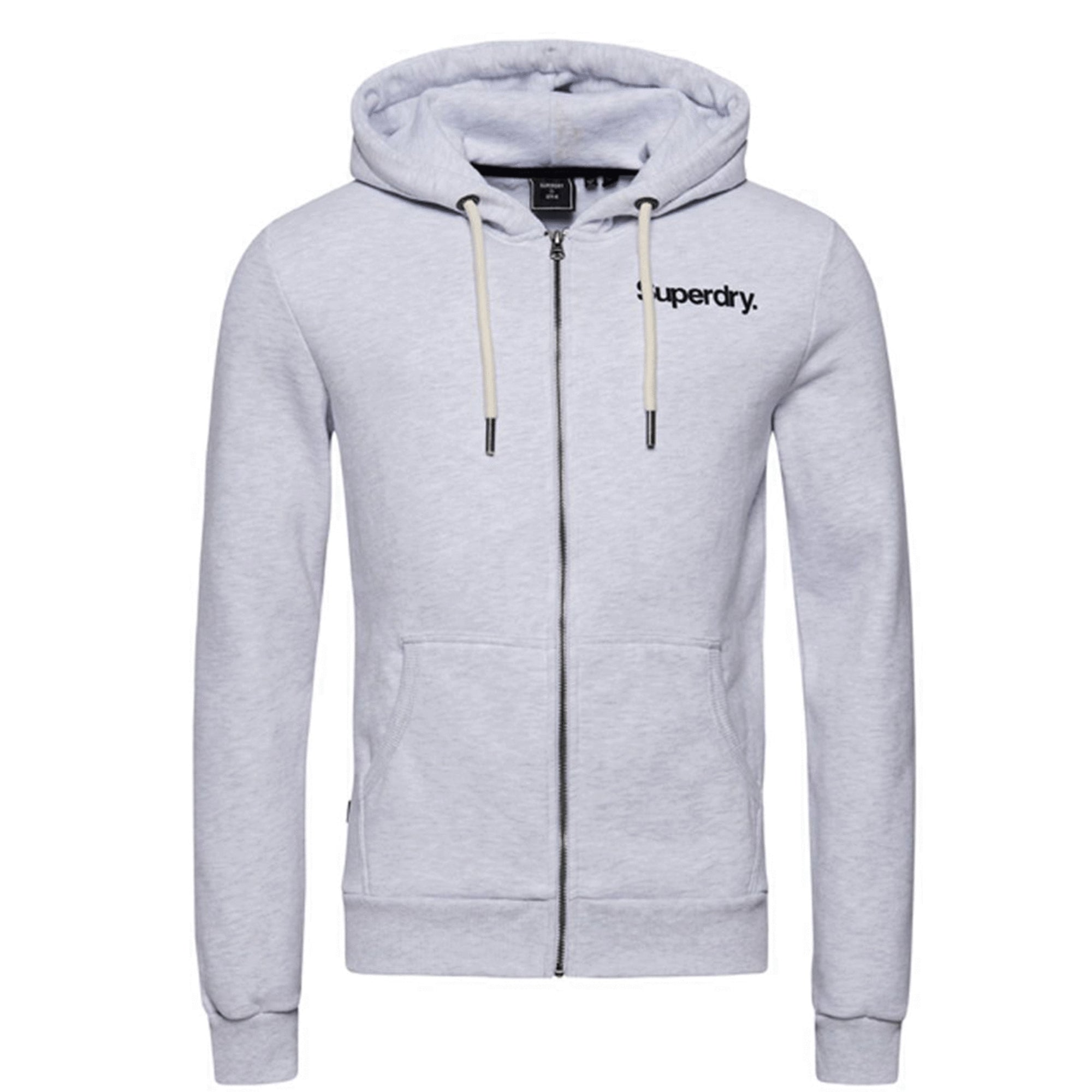 Ice Marl Vintage Core Logo Classic Zip Hoodie
