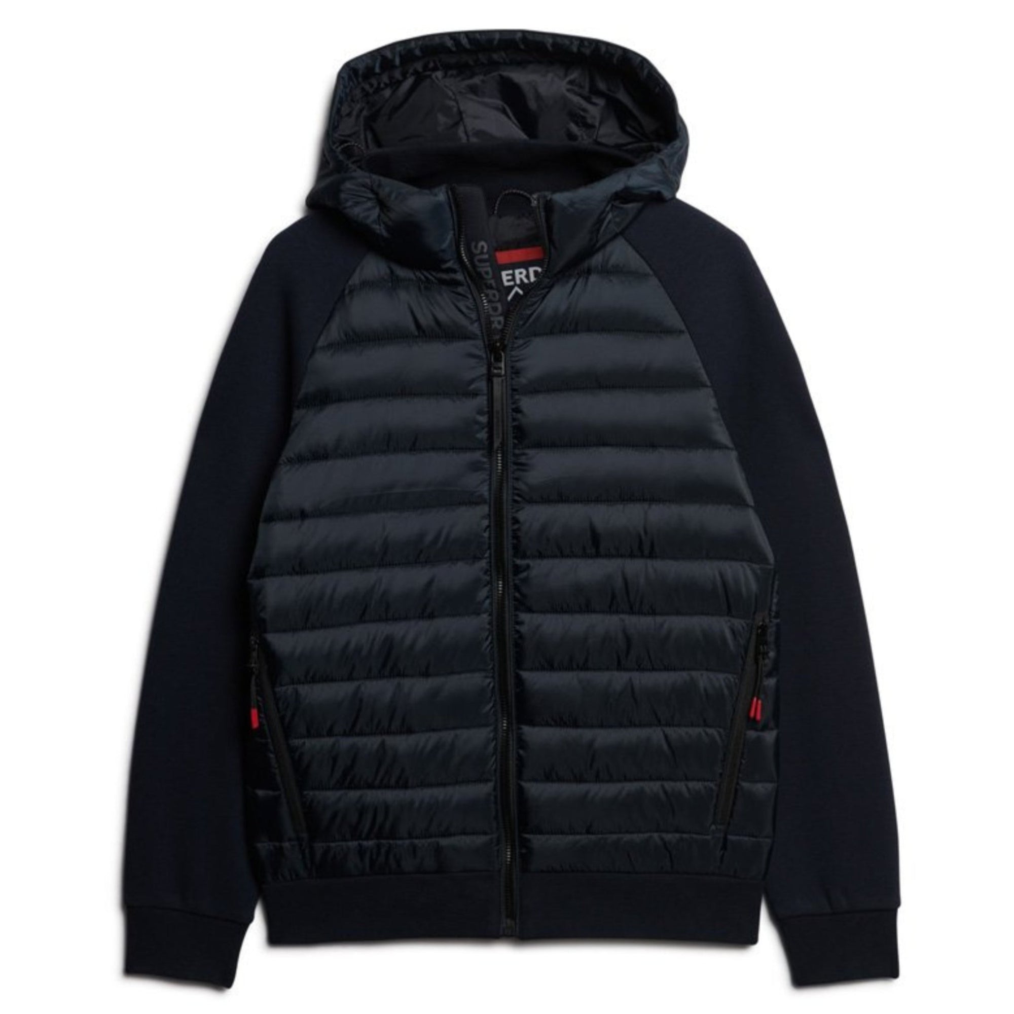 Eclipse Navy Hooded Storm Hybrid Padded Jacket
