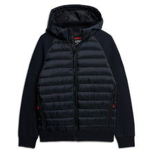 Eclipse Navy Hooded Storm Hybrid Padded Jacket