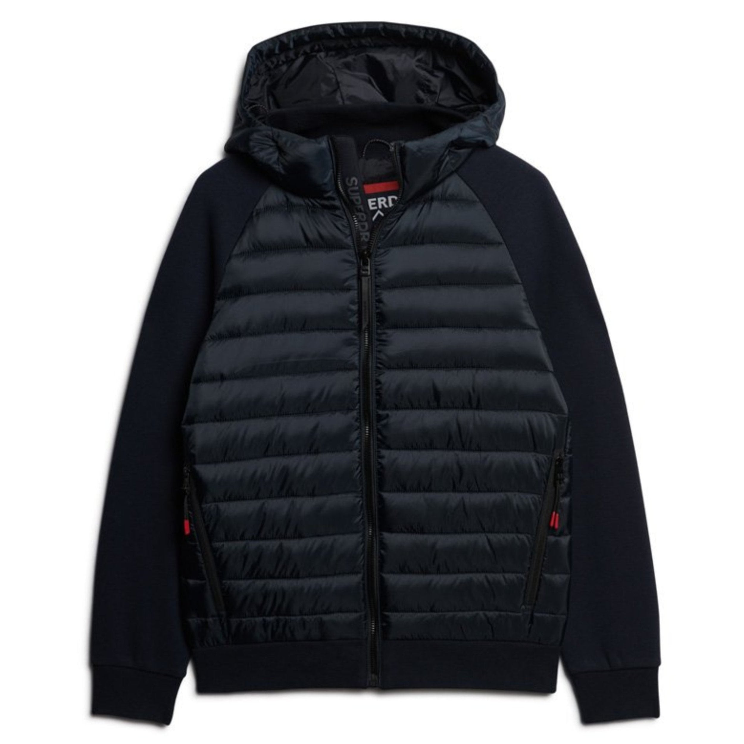 Eclipse Navy Hooded Storm Hybrid Padded Jacket