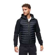 Eclipse Navy Hooded Storm Hybrid Padded Jacket