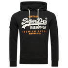 Washed Black Classic Vintage Logo Heritage Hoodie