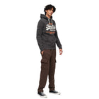Washed Black Classic Vintage Logo Heritage Hoodie