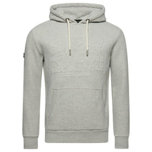 Grey Marl Embossed Vintage Logo Hoodie