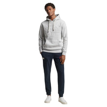 Grey Marl Embossed Vintage Logo Hoodie