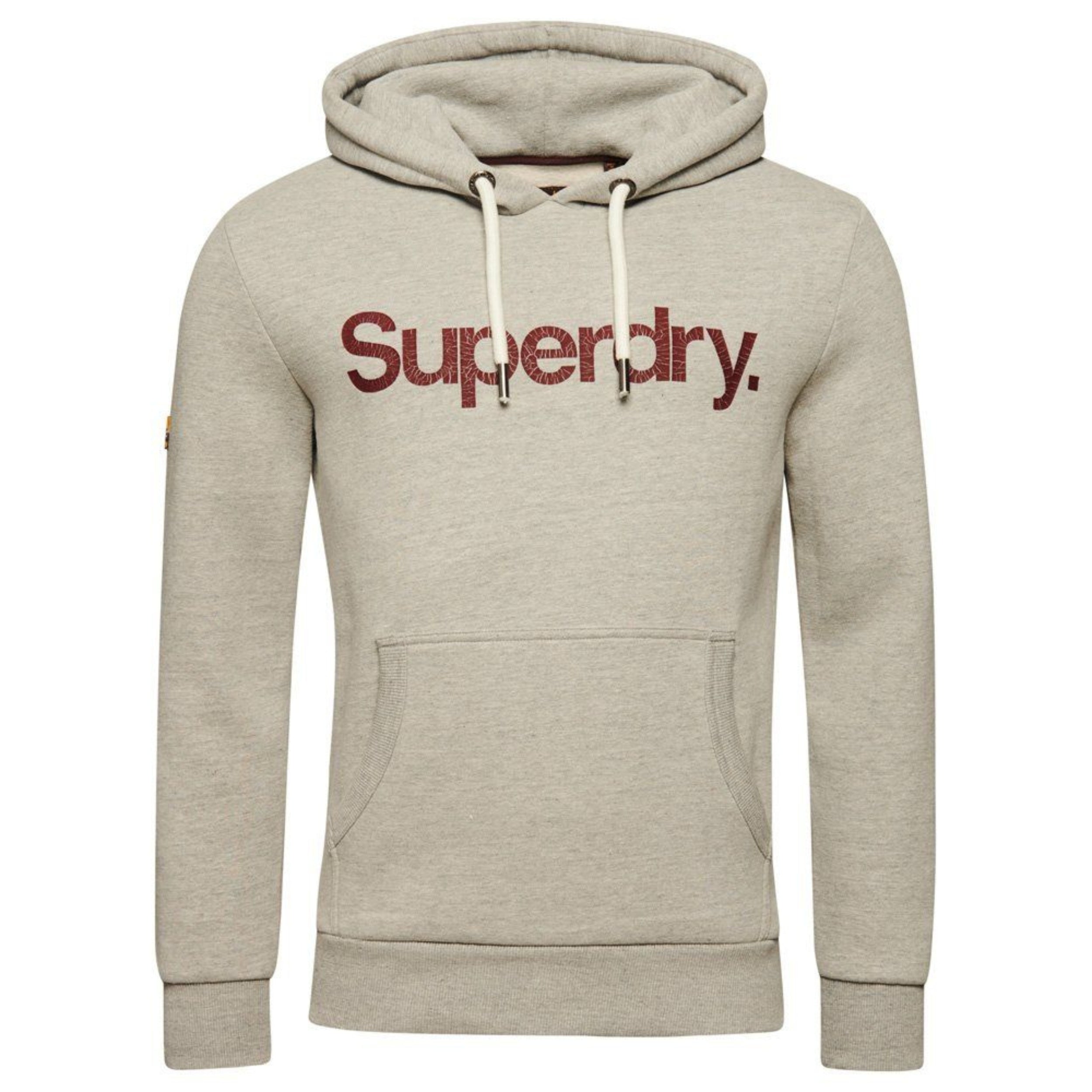 Athletic Grey Marl Core Logo Classic Hoodie
