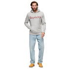 Athletic Grey Marl Core Logo Classic Hoodie