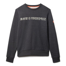 Raven Black Marl Workwear Logo Vintage Sweater