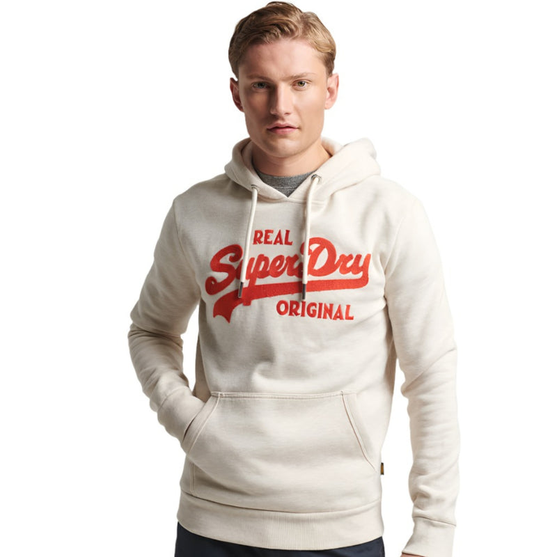 Oat Marl Soda Pop Vintage Logo Classic Hoodie