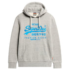 Athletic Grey Marl Neon Vl Graphic Hoodie