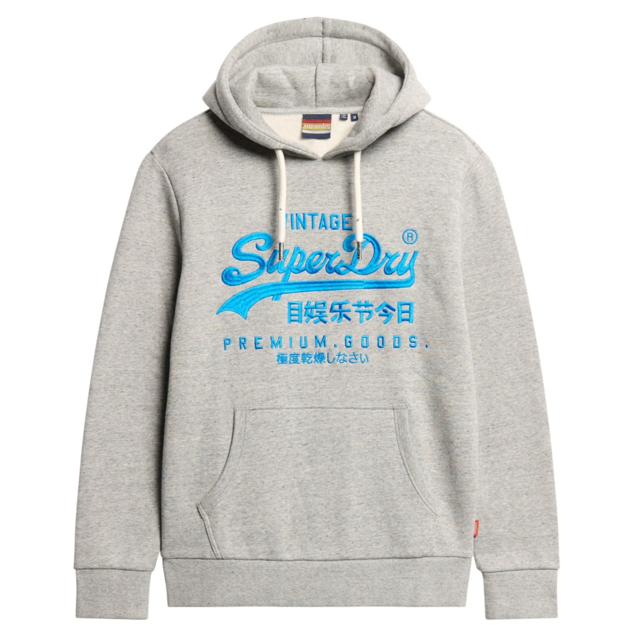 Athletic Grey Marl Neon Vl Graphic Hoodie