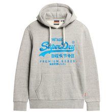 Athletic Grey Marl Neon Vl Graphic Hoodie