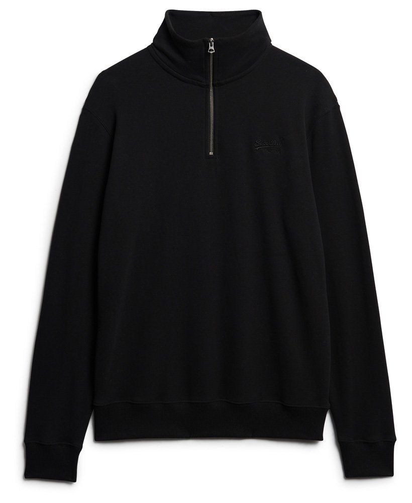 Essential Logo Half Zip - Black-4