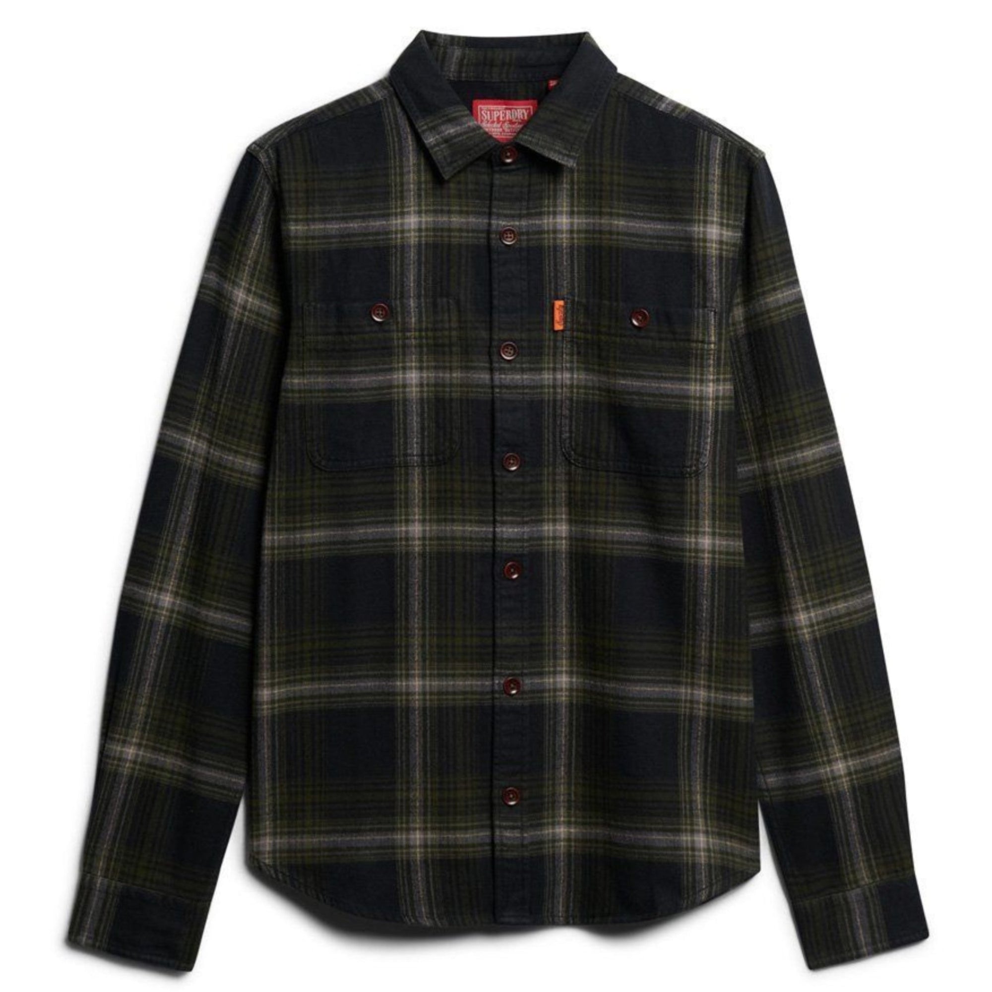 Boseman Check Black Vintage Check Shirt