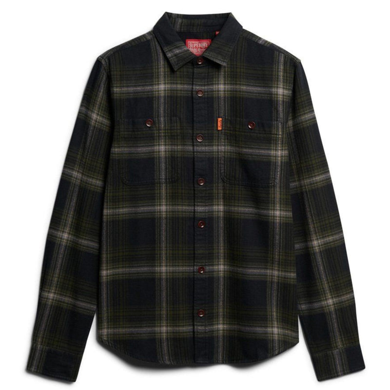 Boseman Check Black Vintage Check Shirt