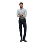Navy Cotton L/S Oxford Shirt