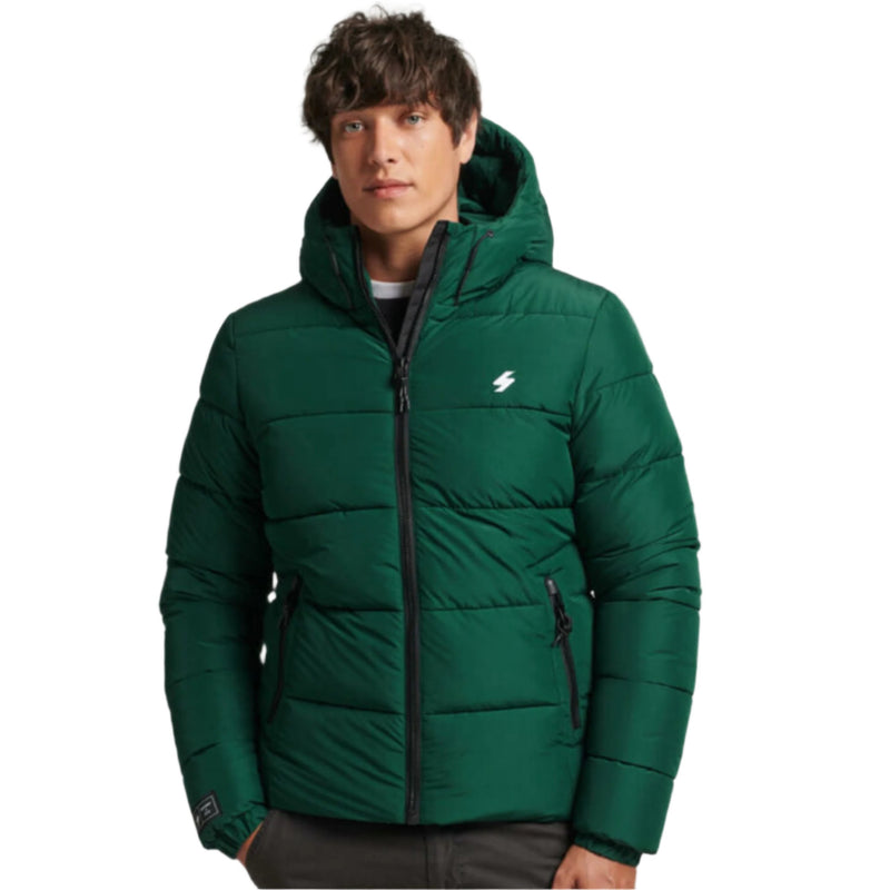 Mid Pine Hooded Sports Puffer