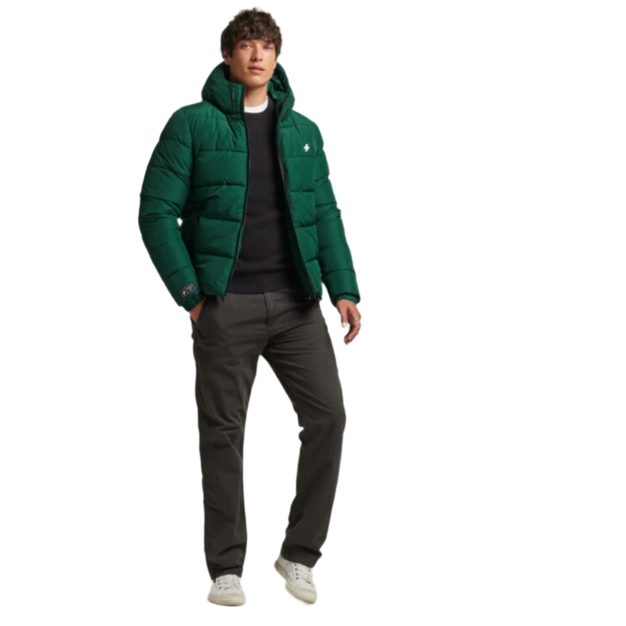 Mid Pine Hooded Sports Puffer
