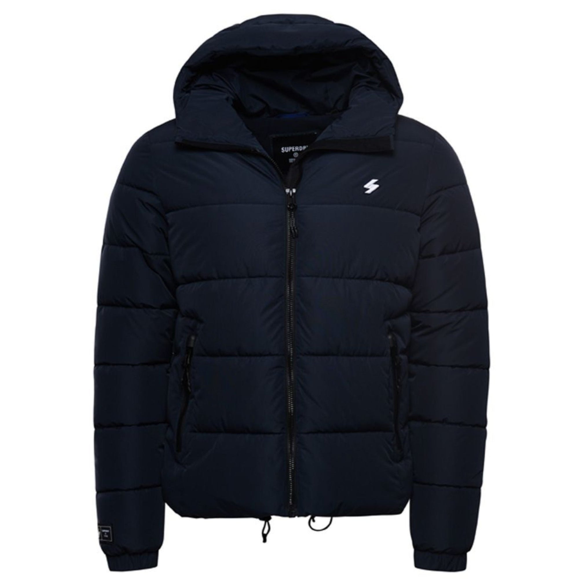 Eclipse Navy Hooded Sports Puffer