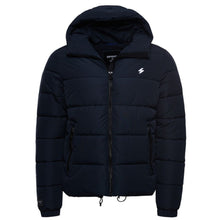 Eclipse Navy Hooded Sports Puffer