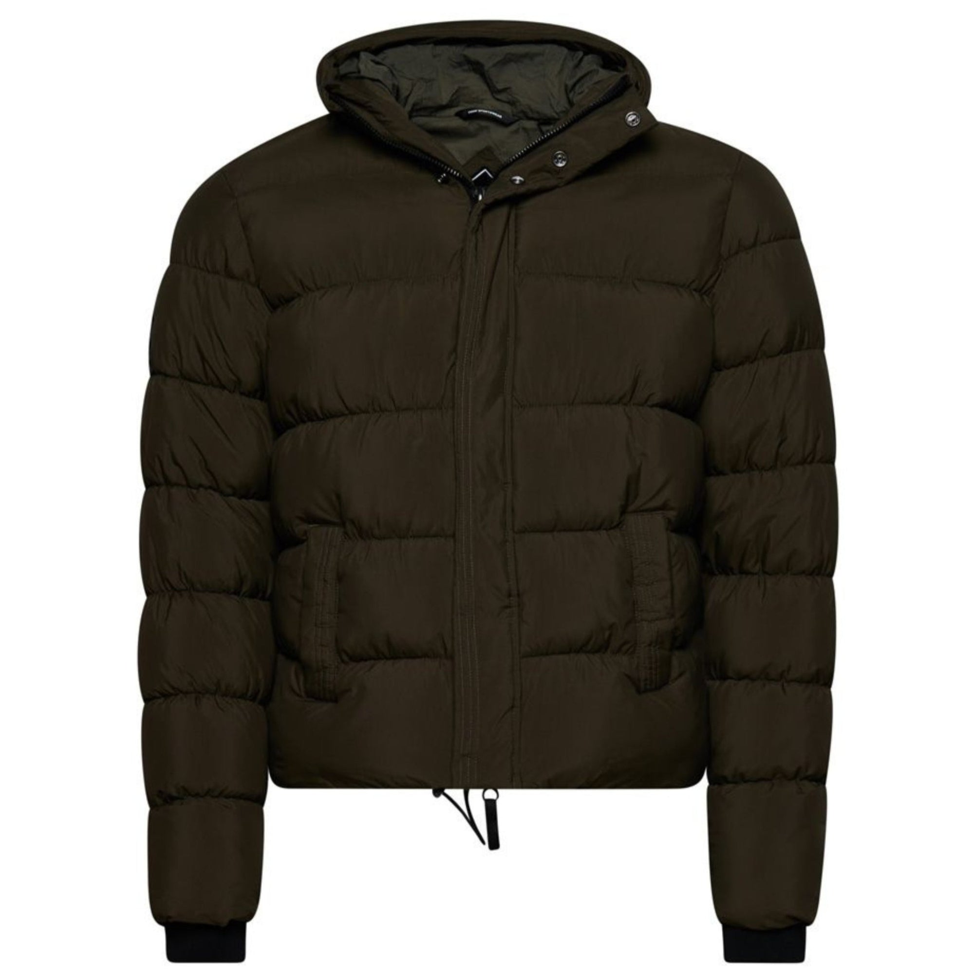 Washed Khaki Code Xpd Sports Puffer Jacket