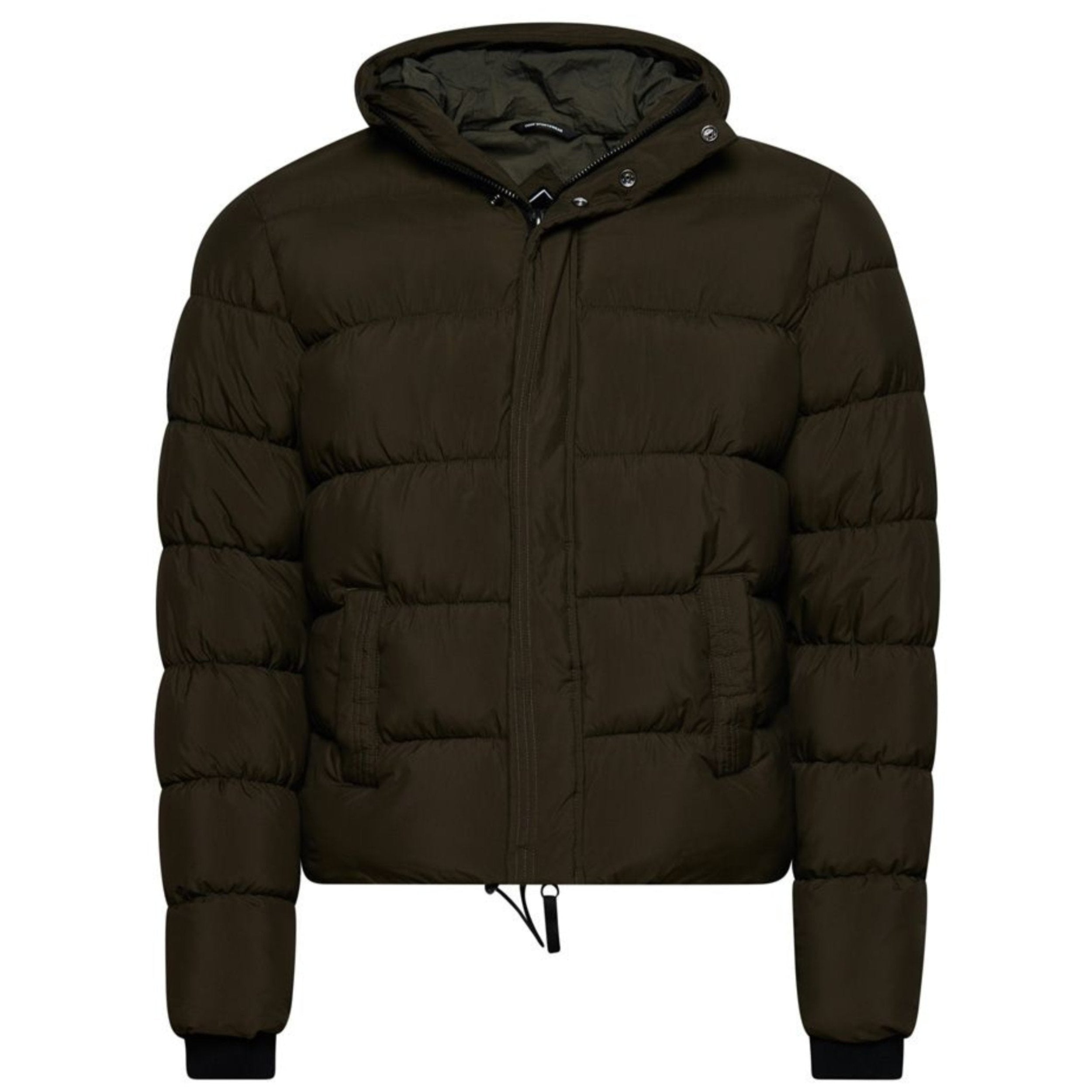 Washed Khaki Code Xpd Sports Puffer Jacket