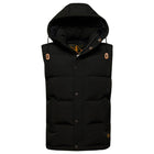 Jet Black Everest Hooded Puffer  Gilet