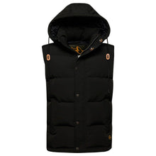Jet Black Everest Hooded Puffer  Gilet