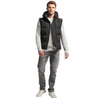 Jet Black Everest Hooded Puffer  Gilet