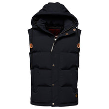 Nordic Chrome Navy Everest Hooded Puffer  Gilet