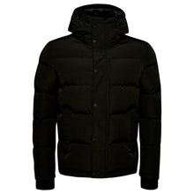 Jet Black Everest Short Hooded Puffer