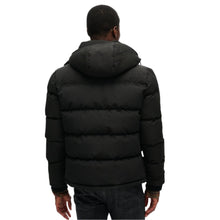 Jet Black Everest Short Hooded Puffer