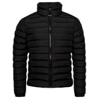 Black Fuji Emb Padded Jacket