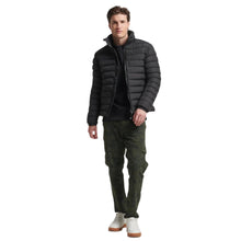 Black Fuji Emb Padded Jacket