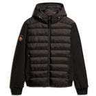 Black Hooded Storm Fleece Bomber