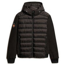 Black Hooded Storm Fleece Bomber