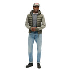 Dusty Olive Green Hooded Storm Fleece Bomber