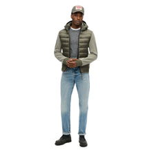 Dusty Olive Green Hooded Storm Fleece Bomber