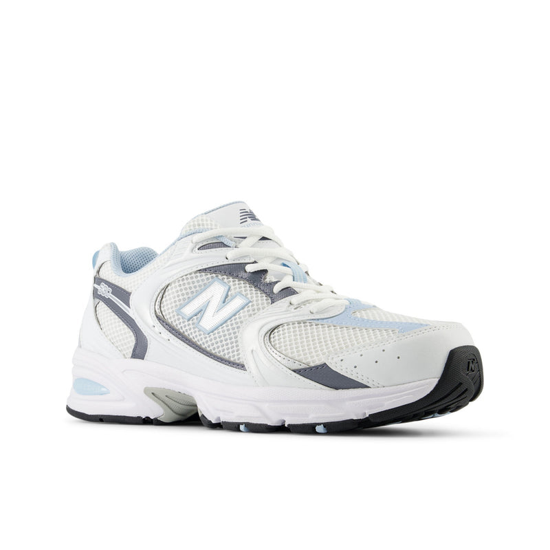 White & Light Blue 530 Sneakers