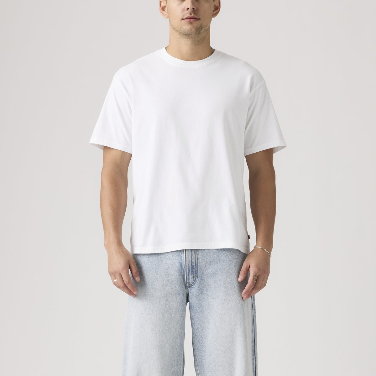 Classic Boxy Short Sleeve Tee - Bright White-1