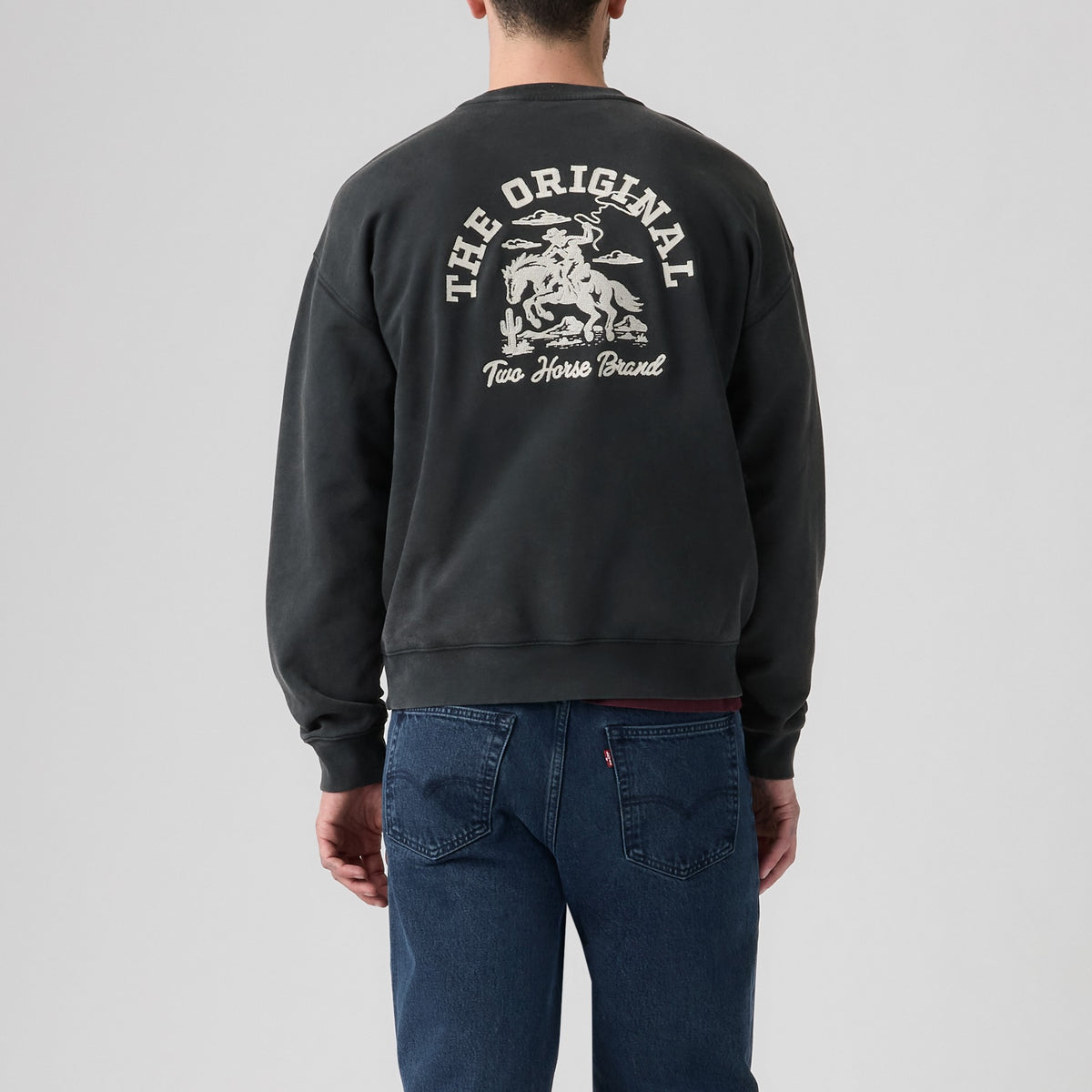 Sunset Crew Sweatshirt - Jet Black-2