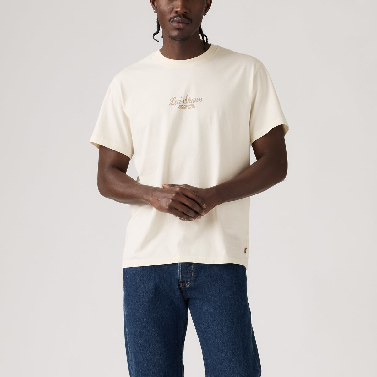 Short Sleeve Relaxed Fit Tee - Original 2H Egret-1