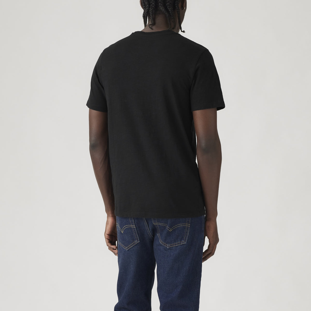 Short Sleeve Classic Pocket Tee - Mineral Black Slub-2