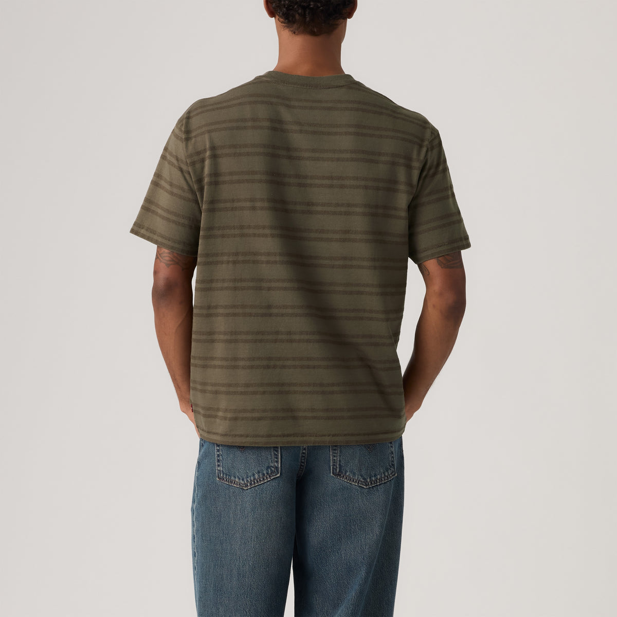 Red Tab Vintage Tee - Grady Chevron Stripe-2